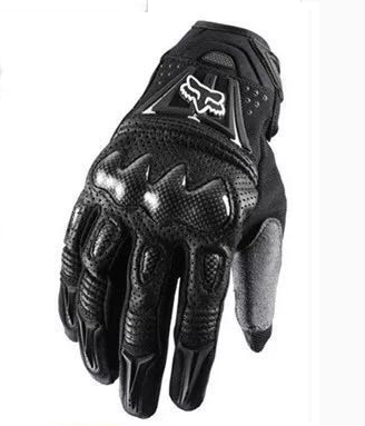Fox Head Carbon Fiber Leather Motorcycle Riding Gloves