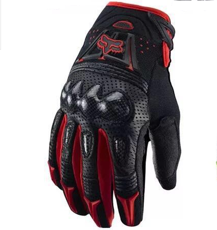 Fox Head Carbon Fiber Leather Motorcycle Riding Gloves