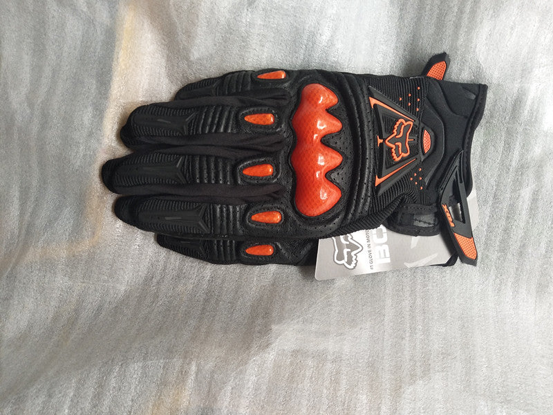 Fox Head Carbon Fiber Leather Motorcycle Riding Gloves